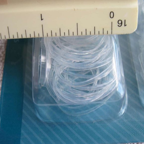 260 Goody Value Pack Clear Ouchless No Metal 3 Sizes Poly Elastic Hair Bands - Picture 6 of 9